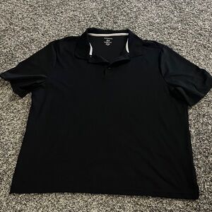 Vintage George Men's Classic Black Polo Shirt (XL)